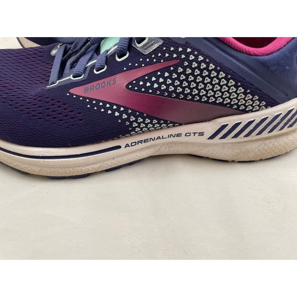 Brooks Adrenaline GTS‎ 22 Women 8.5 Purple Pink Running Shoes 1203531B403 - Picture 7 of 13